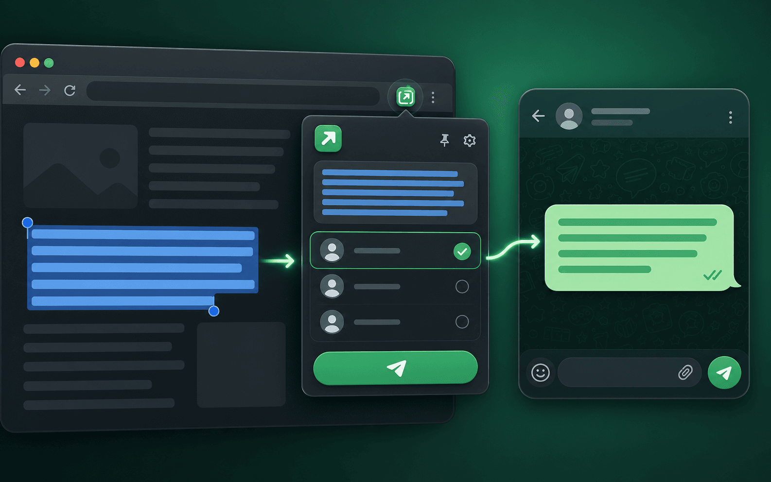 Preview of Chrome WhatsApp